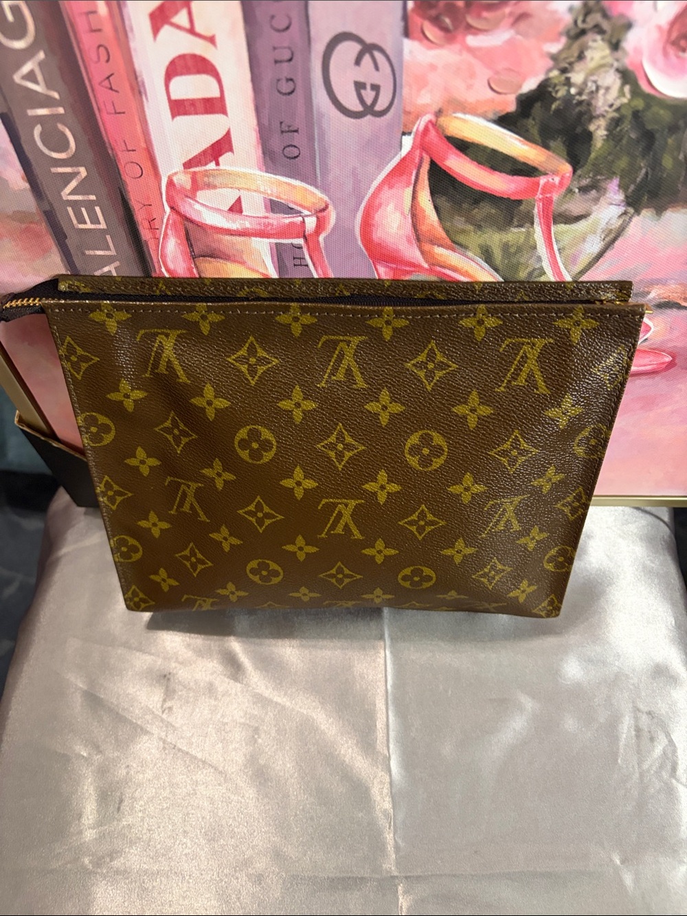 Louis Vuitton Brown Monogram Canvas Toiletry Pouch